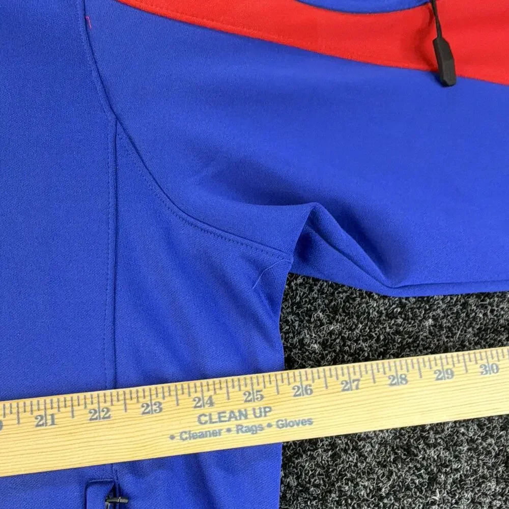 Nike New York Giants NFL Dri-FIT Full Zip Jacket Blue Red, Men's XL